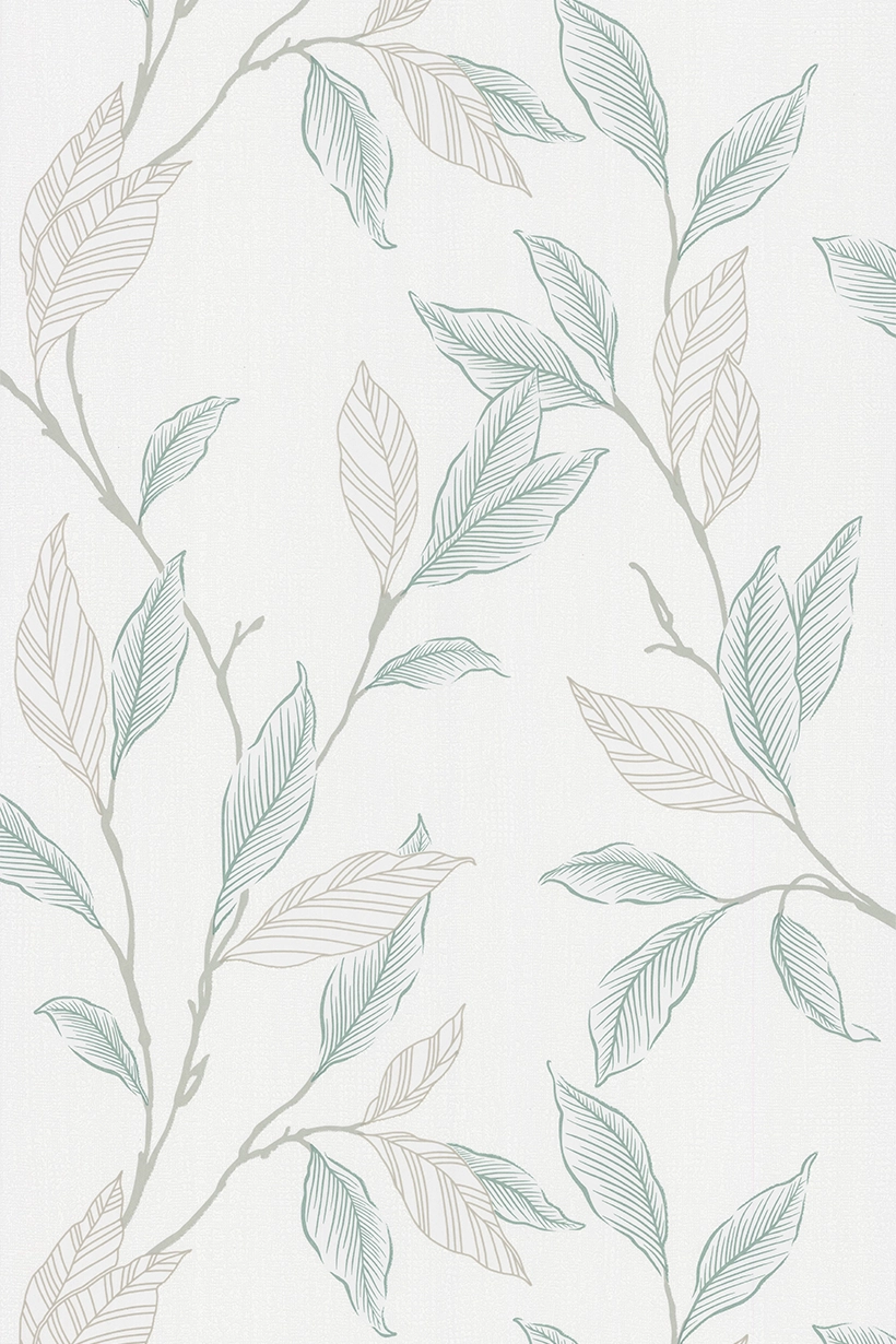 Feuillage turquoise et vert - 51211901